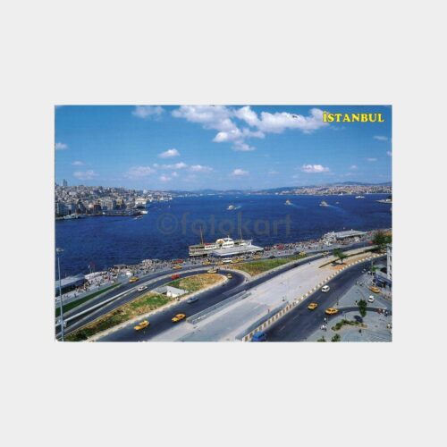 Eminönü İskelesi ve Vapurlar Kartpostal