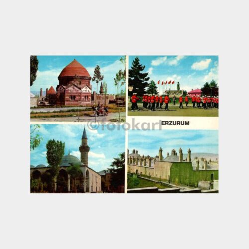 Erzurum 4 Muhtelif Görünüş Kartpostal