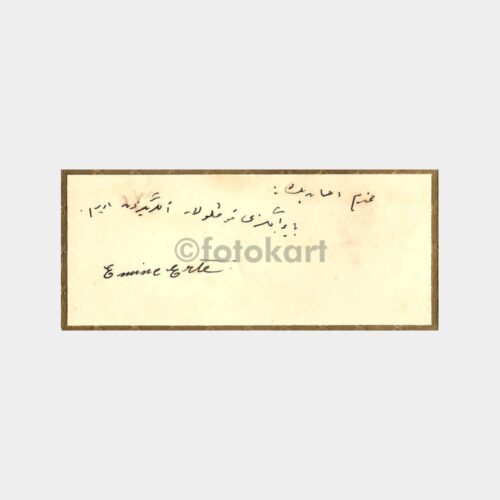 1930 Eski Türkçe Tebrik Kartı