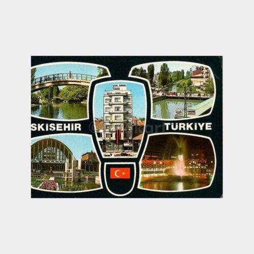 Eskişehir Otel Dural ve Şehirden Görünüş Kartpostal