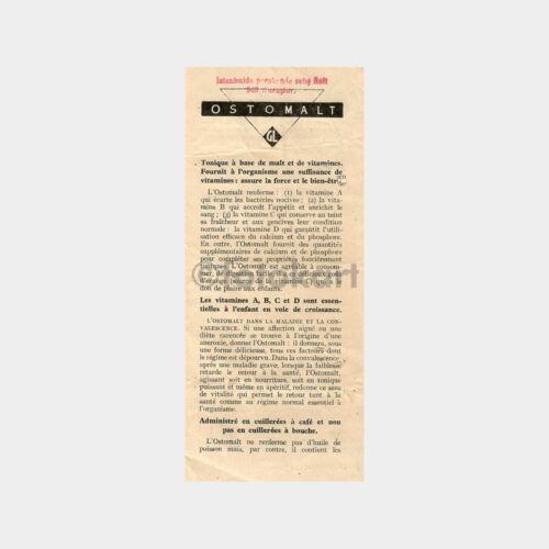 1948 Glaxo Ostomalt J.V.Vittoll İlaç Broşürü