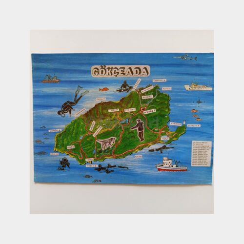 1995 Gökçeada Turistik Posteri