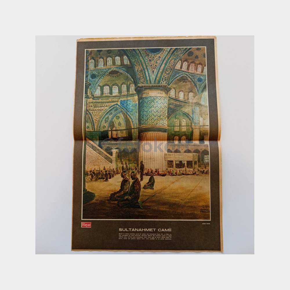 Hayat Dergisi - Orta Sayfası Poster, No. 09 Sultanahmet Camii