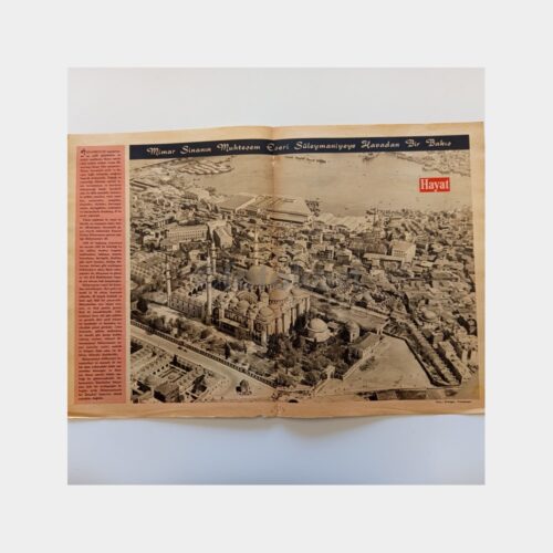 Hayat Dergisi - Orta Sayfası Poster, No. 24 Süleymaniye Camii Havadan Bakış
