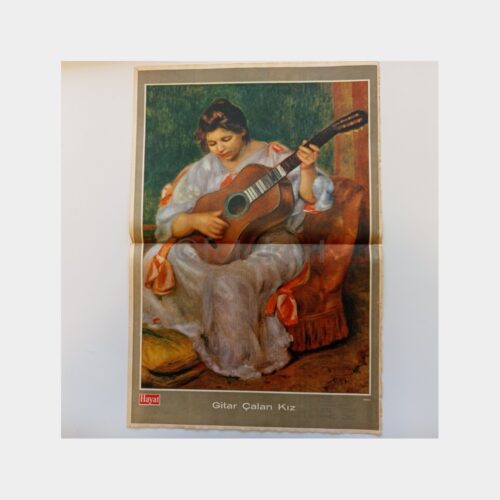 Hayat Dergisi - Orta Sayfası Poster, No. 31 Renoir - Gitar Çalan Kız Tablosu