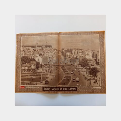 Hayat Dergisi - Orta Sayfası Poster, No. 14 Aksaray Meydanı ve Ordu Caddesi