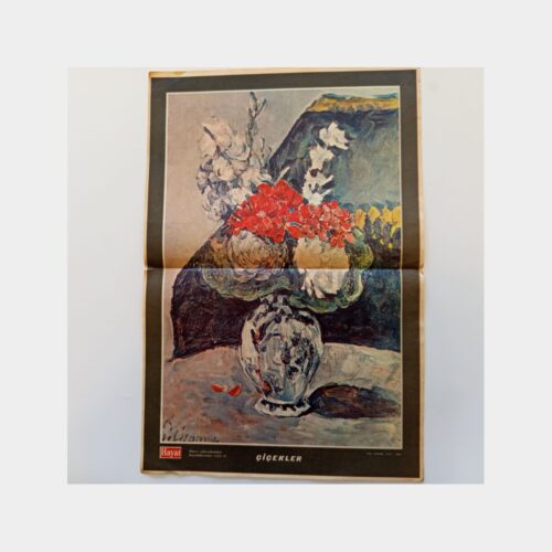 Hayat Dergisi - Orta Sayfası Poster, No. 74 Çiçekler Tablo