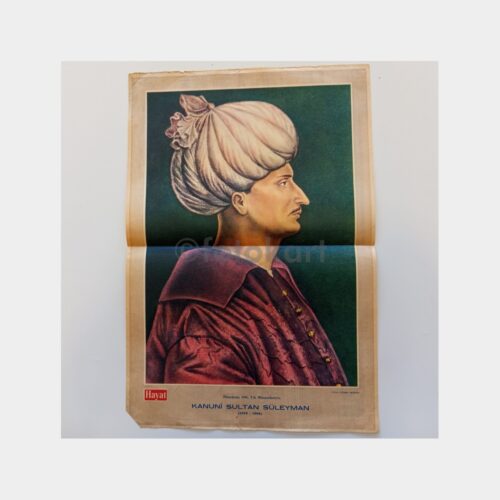Hayat Dergisi - Orta Sayfası Poster, No. 58 Kanuni Sultan Süleyman