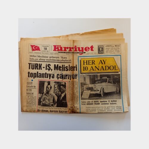 Hürriyet Gazetesi, Türk-İş Meclis Toplantı Çağrısı 18 Haziran 1969