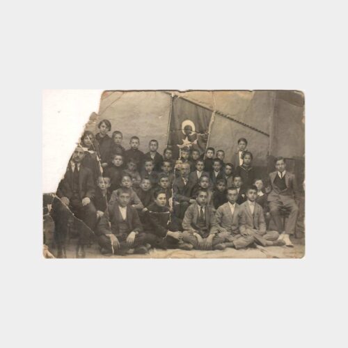 1927 İlkokul Bayraklı Tarihi Fotoğraf