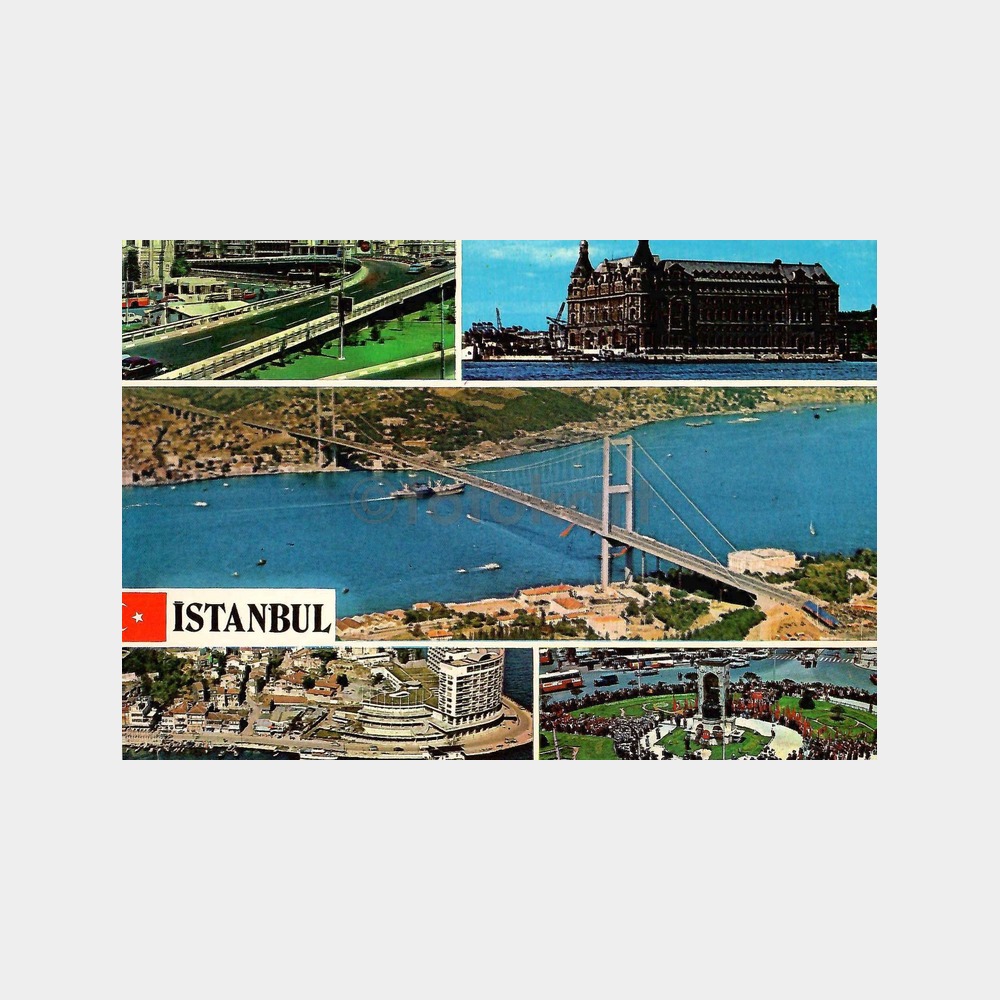 İstanbul 5 Görünüş Kartpostal