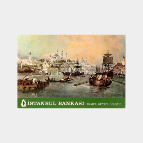 İstanbul Bankası Gravür Kartpostal