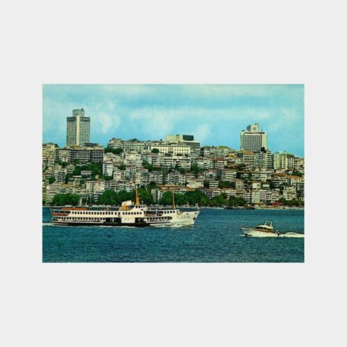 İstanbul Boğaziçi Vapurlar Kartpostal