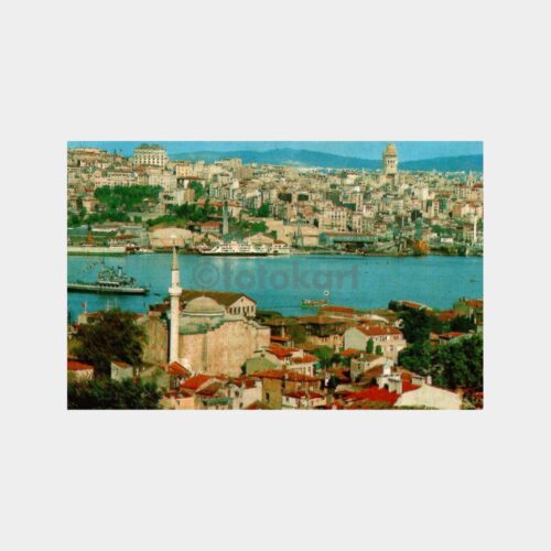 İstanbul Eminönü Galata Haliç Kartpostal