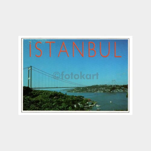 İstanbul Fatih Sultan Mehmet Köprüsü Kartpostal