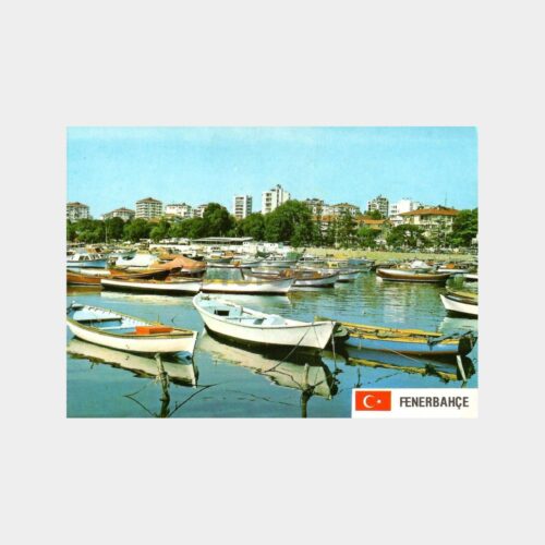 İstanbul Fenerbahçe Kayıklar Kartpostal