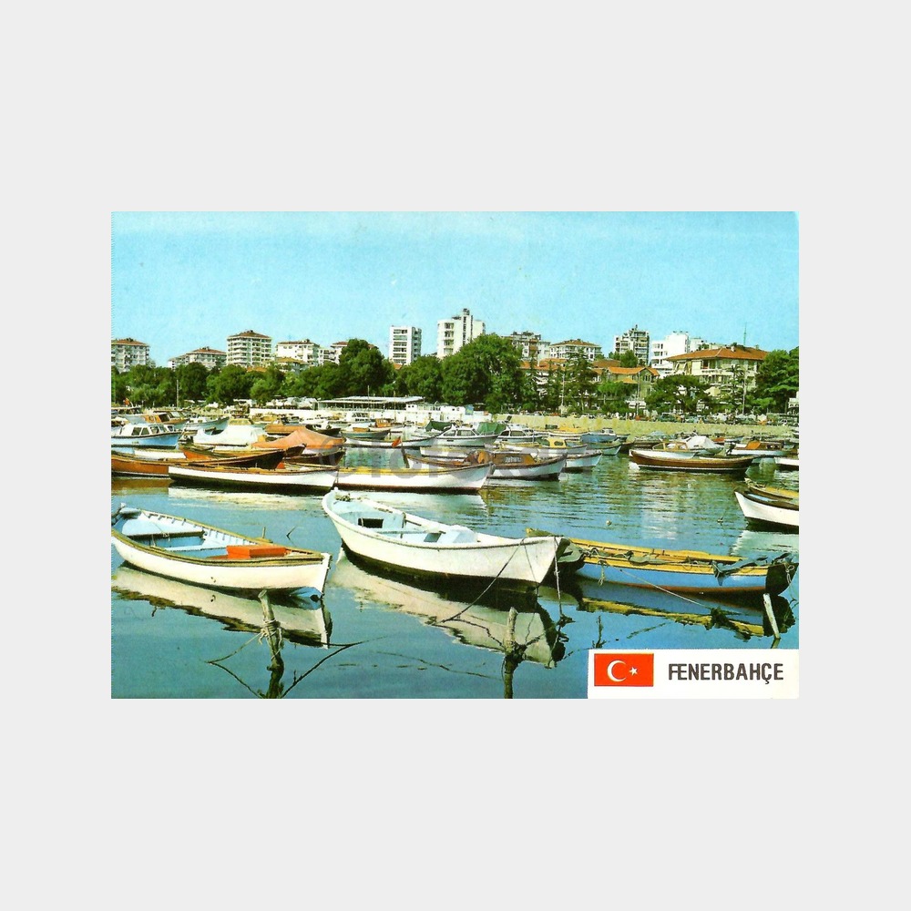İstanbul Fenerbahçe Kayıklar Kartpostal