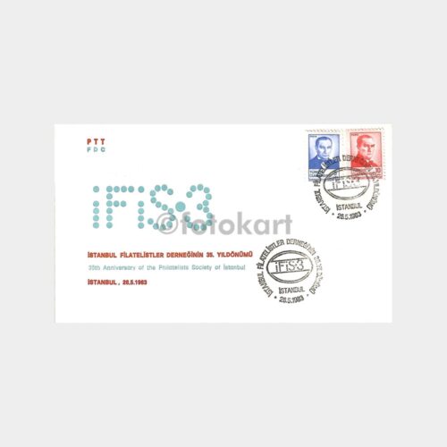 1983 İstanbul Filatelistler Derneği'nin 35. Yıldönümü FDC - İlk Gün Zarfı
