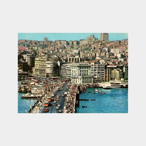 İstanbul Galata Köprüsü Kartpostal