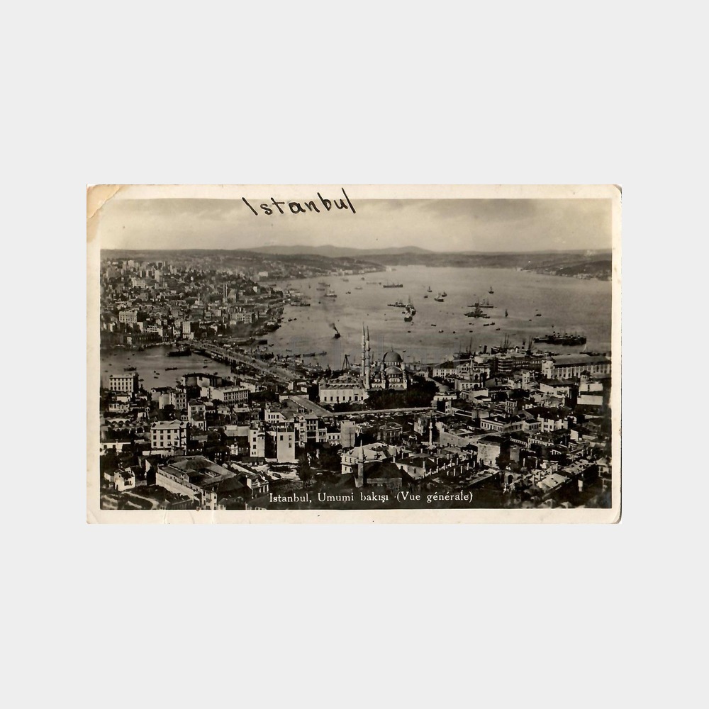 İstanbul Haliç Galata Köprüsü Kartpostal
