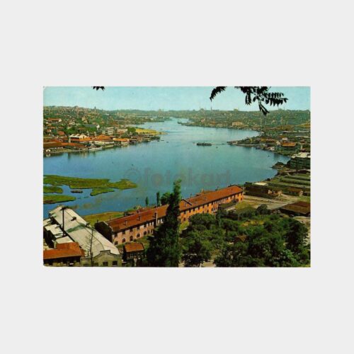 İstanbul Haliç Piyerloti Görünüş Kartpostal