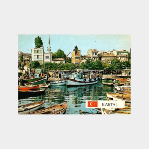İstanbul Kartal Sahili Tekneler Kartpostal