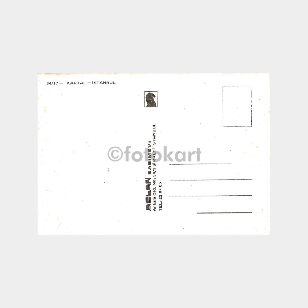 İstanbul Kartal Sahili Tekneler Kartpostal - Görsel 2