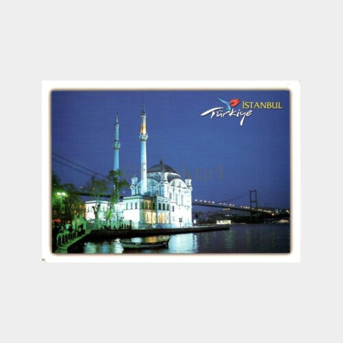 İstanbul Ortaköy Camii ve Boğaziçi Köprüsü Kartpostal