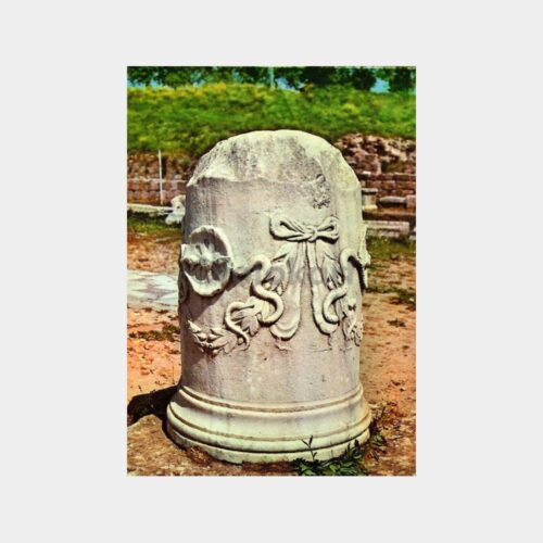 İzmir Bergama Yılanlı Sütun Kartpostal