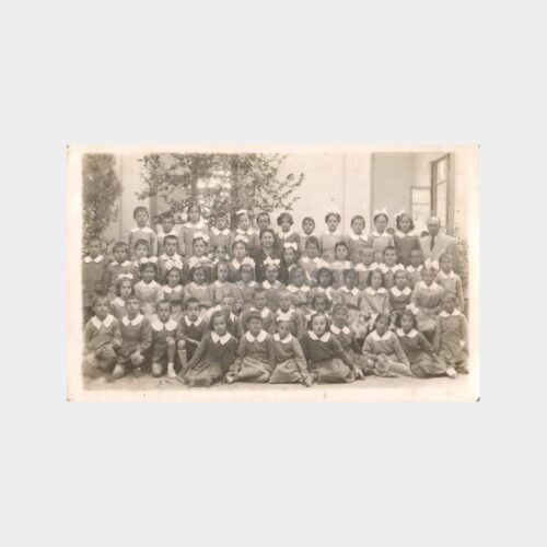 1947 İzmir Misakı Milli İlkokulu 2 Adet Fotoğraf