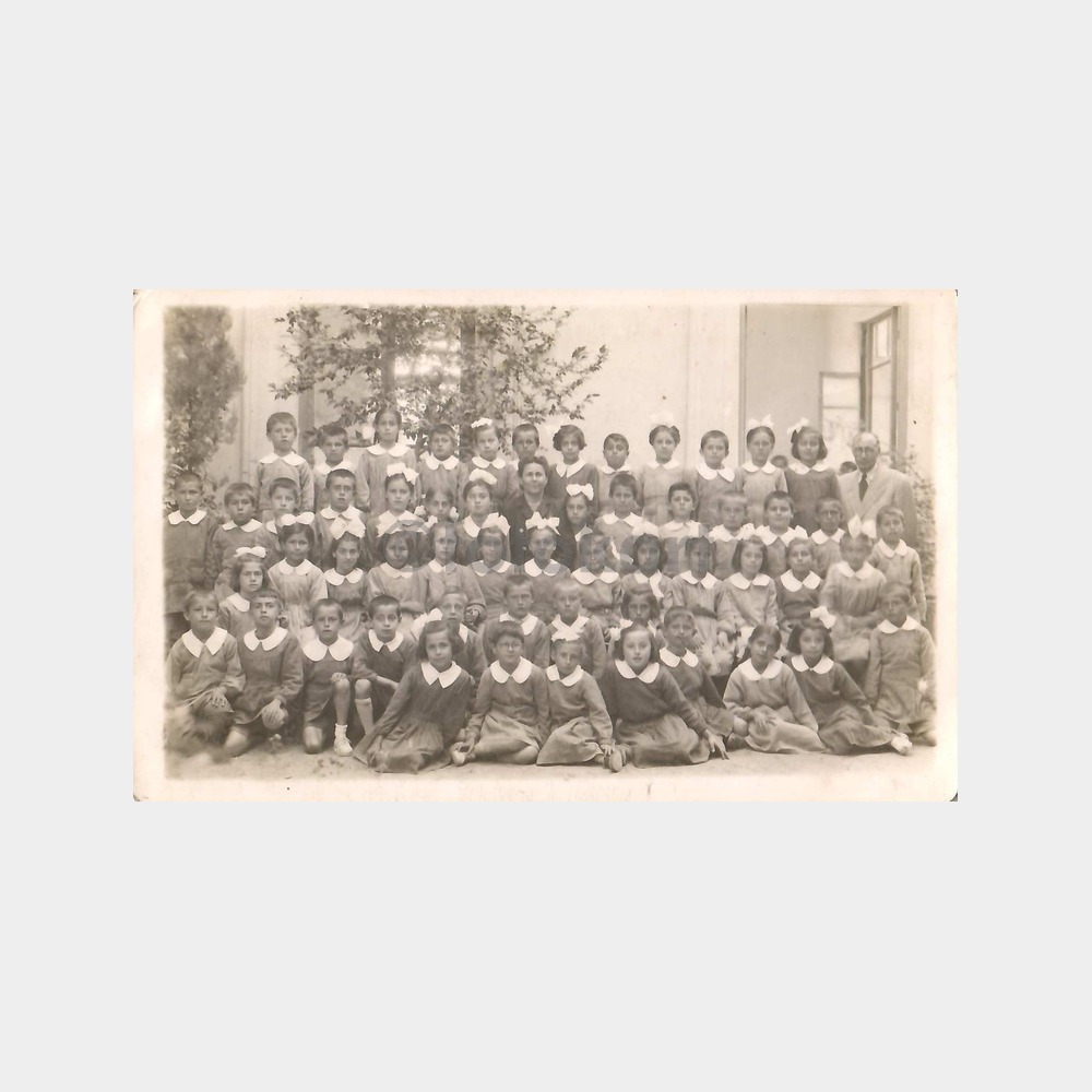 1947 İzmir Misakı Milli İlkokulu 2 Adet Fotoğraf