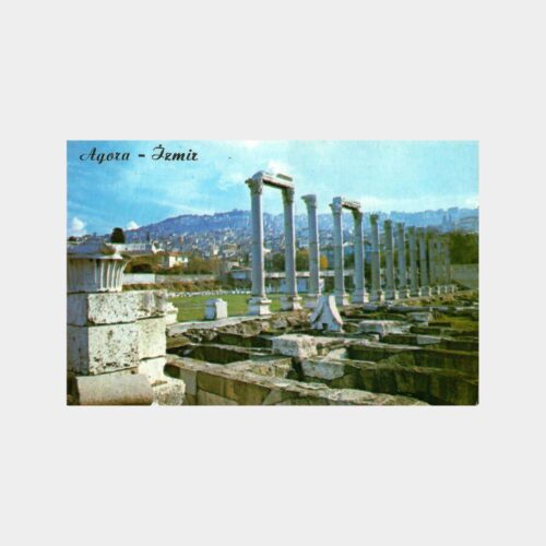 İzmir ve Agora Genel Görünüm Kartpostal