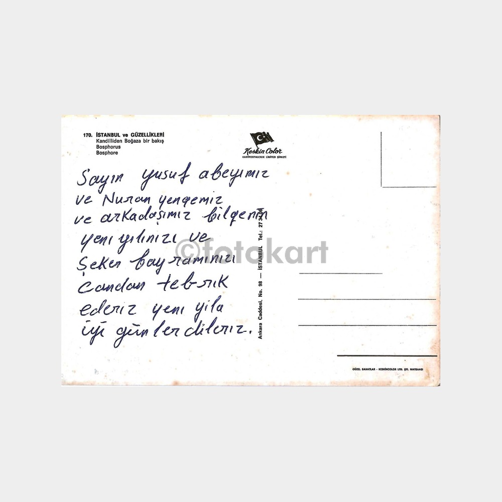 Kandilli'den Boğaziçi'ne Bakış Kartpostal - Görsel 2
