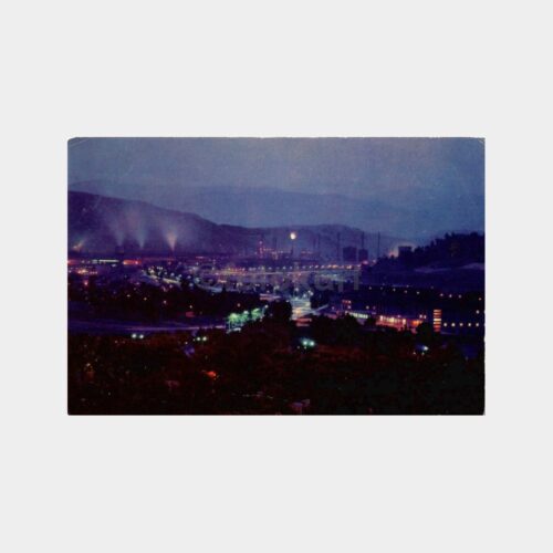 Karabük Demir Çelik Fabrikası Gece Görünüm Kartpostal