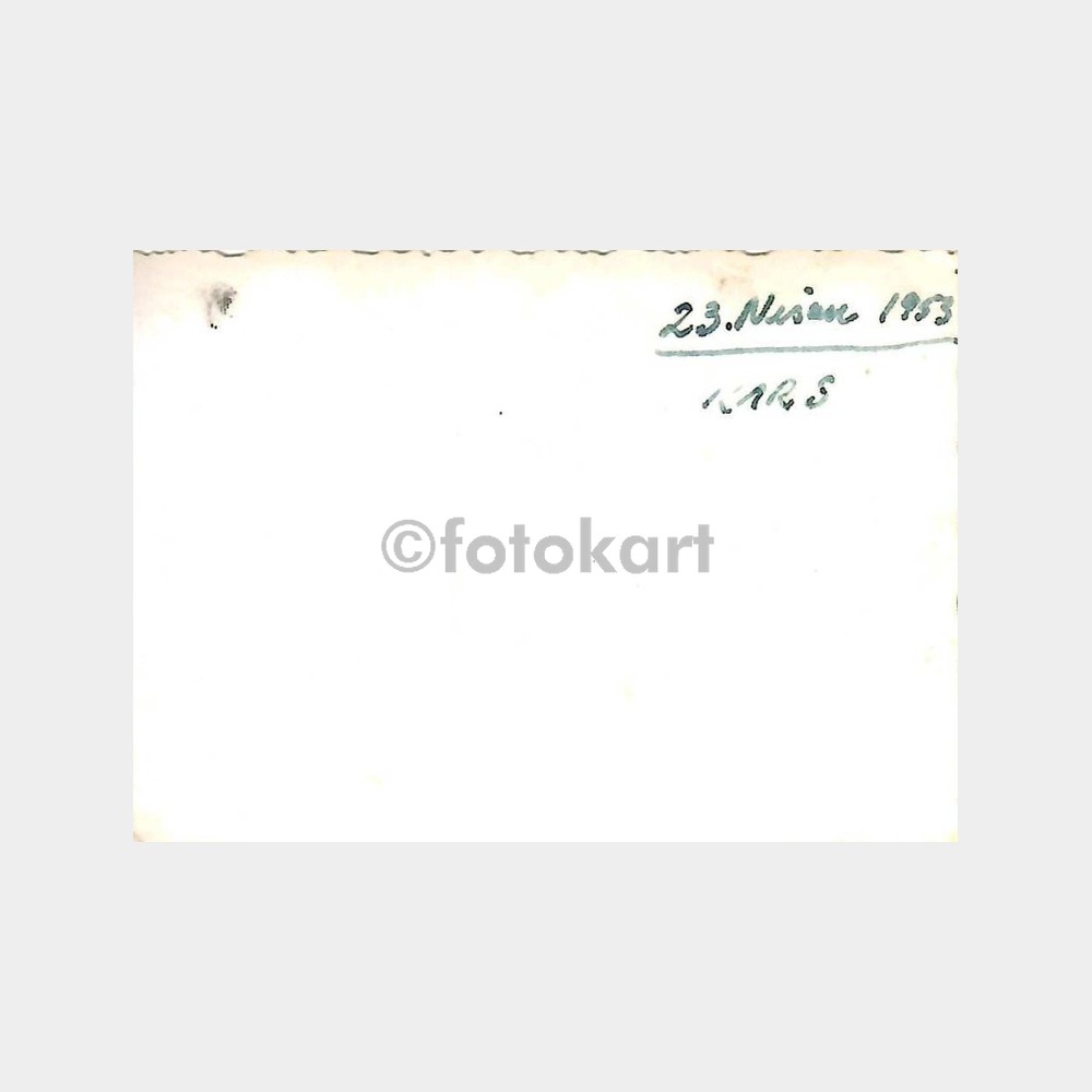 1953 Kars Atatürk Heykeli Önü Grup Fotoğraf - Görsel 2