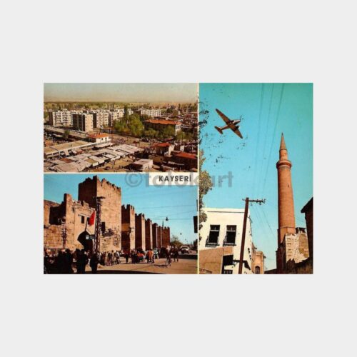 1975 Kayseri 3 Görünüş Kartpostal