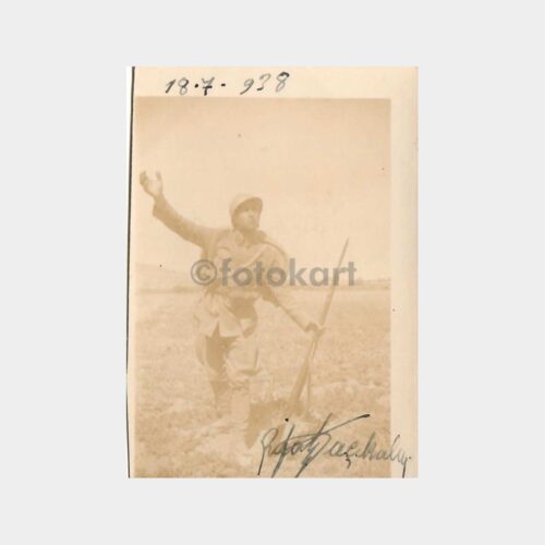 1938 Kayseri Askeri Alayından Asker Fotoğraf