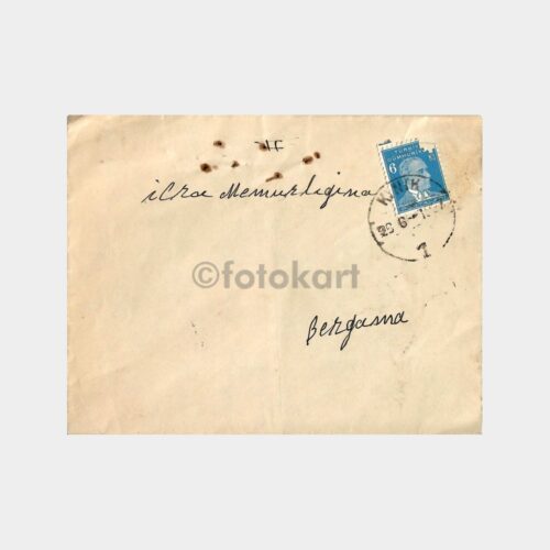 1937 Kınık Bergama Damgalı Zarf