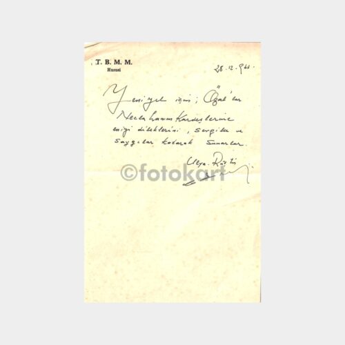 1963 Konya Milletvekili M. Rüştü Özal Yazısı
