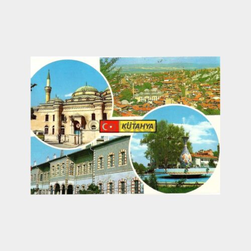 Kütahya Şehirden 4 Görünüş Kartpostal