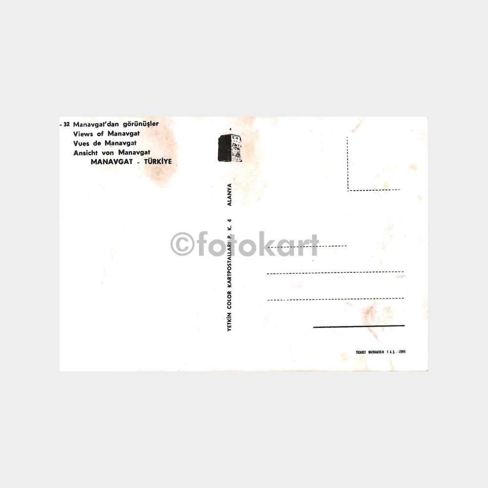 Manavgat 3 Görünüş Kartpostal - Görsel 2