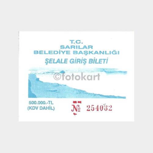 Manavgat Şelalesi Sarılar Belediyesi Giriş Bileti