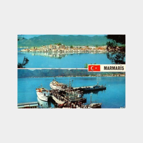 Marmaris Liman Gemiler Görünüş Kartpostal