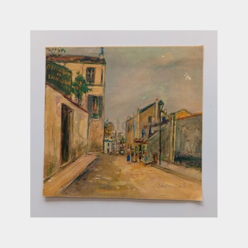Maurice Utrillo - Paris Monmartre Tablo Baskı Resim