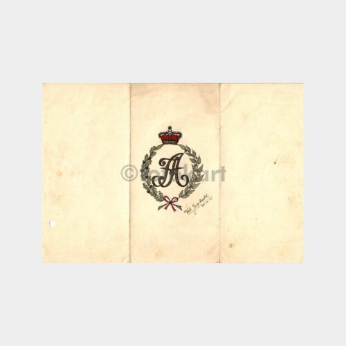 1943 Monogram-Çelenk Antetli Kağıt