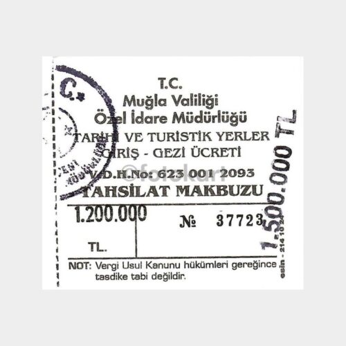 2000 Muğla İasos Antik Kent Giriş Bileti