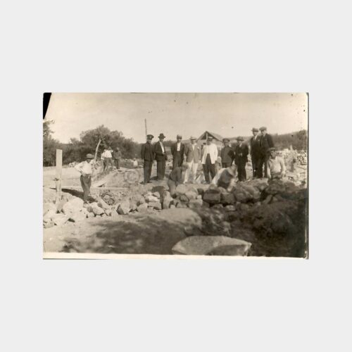 Okul Temel İnşaatı Eski Fotoğraf