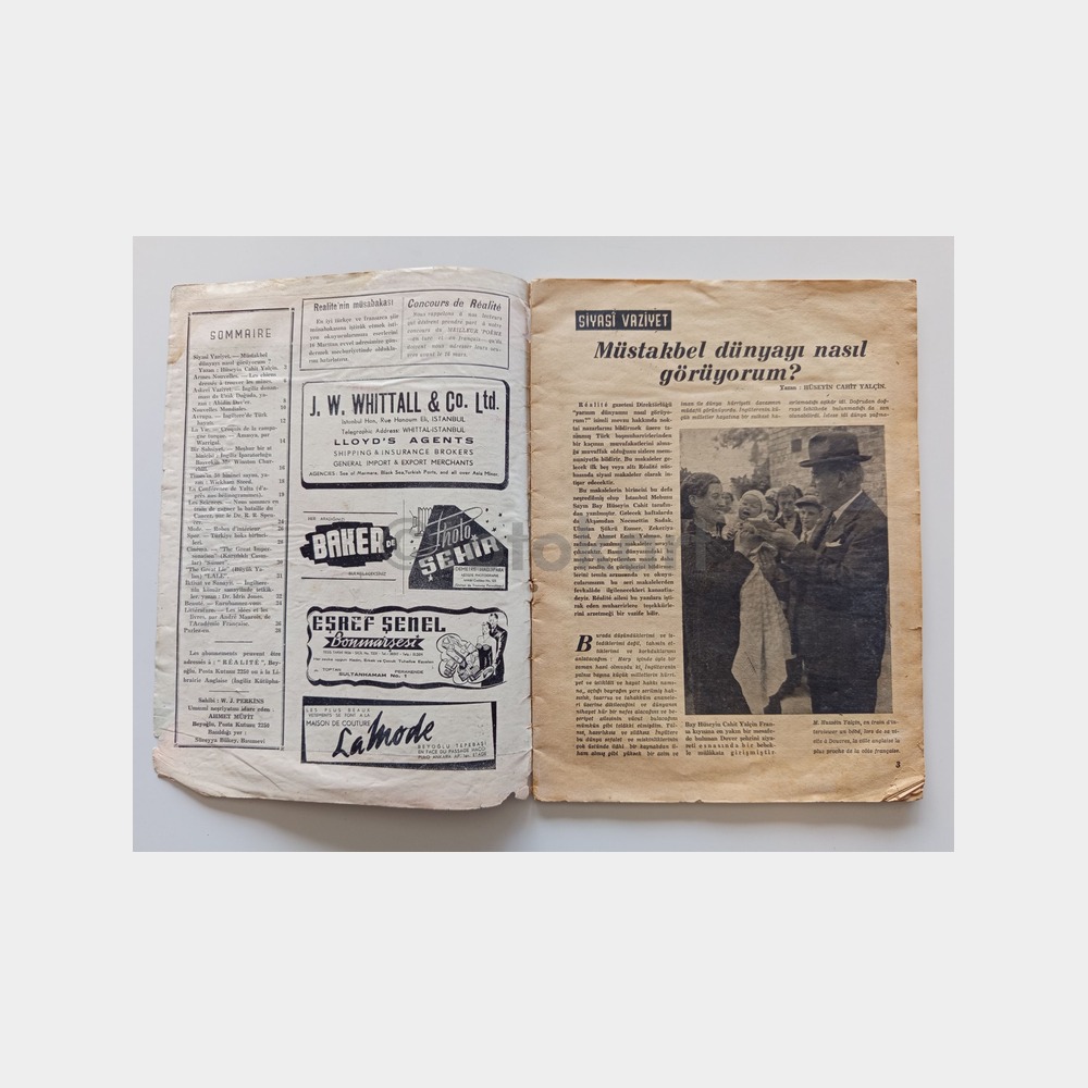 1945 Realite Dergisi - Amasya Konulu (Fransızca-Türkçe) - Görsel 2