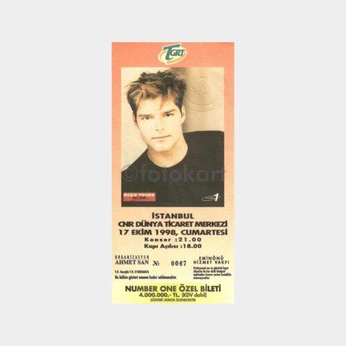 1998 Ricky Martin Konser Bileti