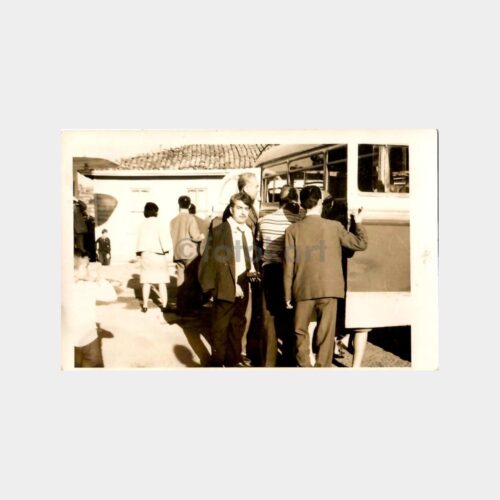 1966 Şile'de Otobüse Binerken Fotoğraf
